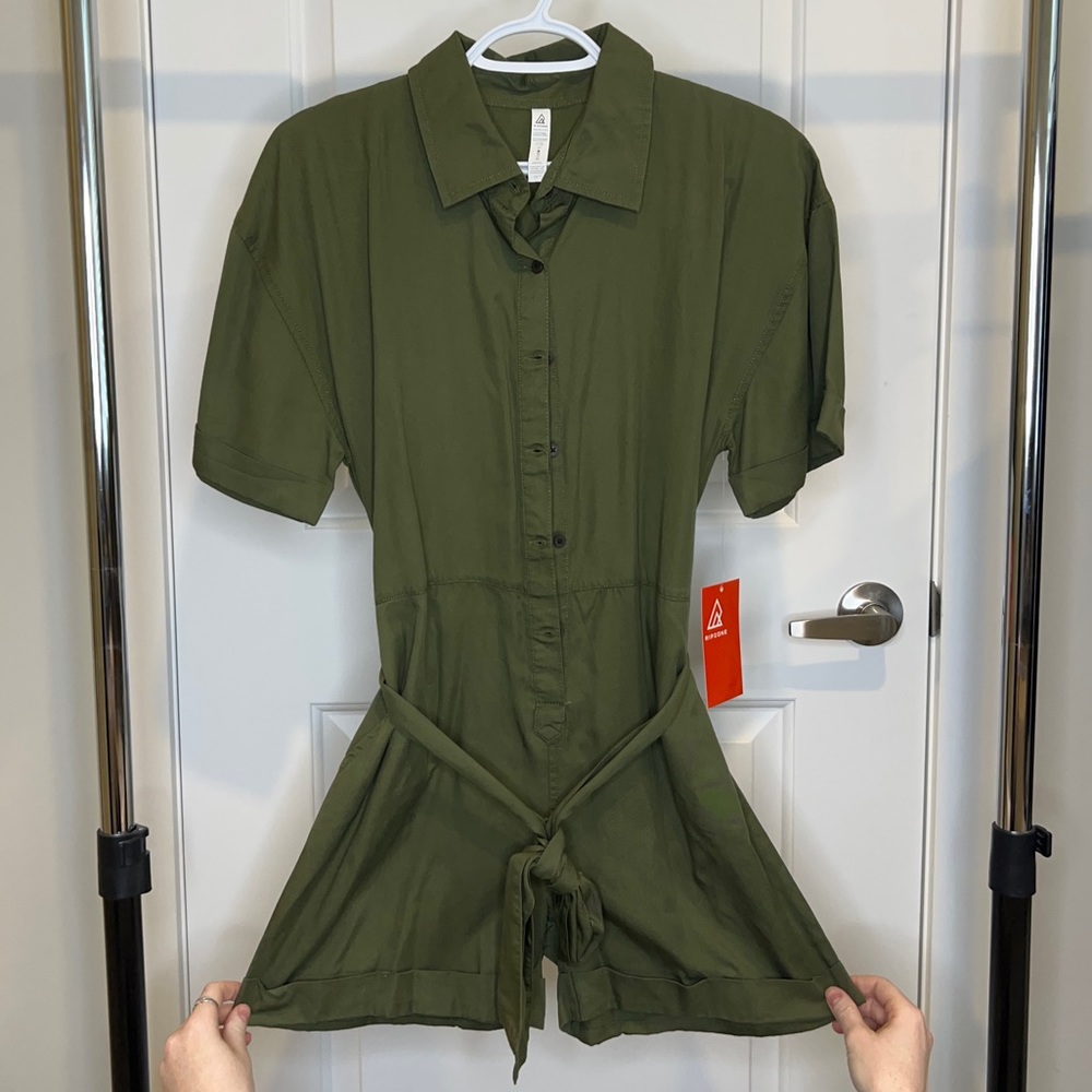 BNWT Brand New with tags Ripzone Romper in Army Green